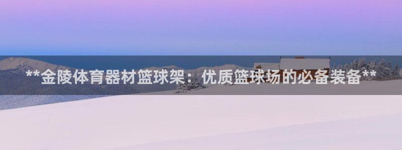 杏宇娱乐脚本下载：**金陵体育器材篮球架：优质篮球场